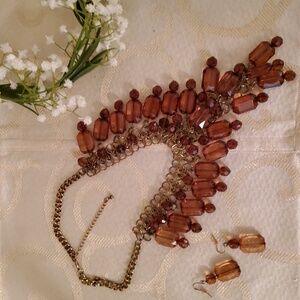Statement Necklace and Earrings